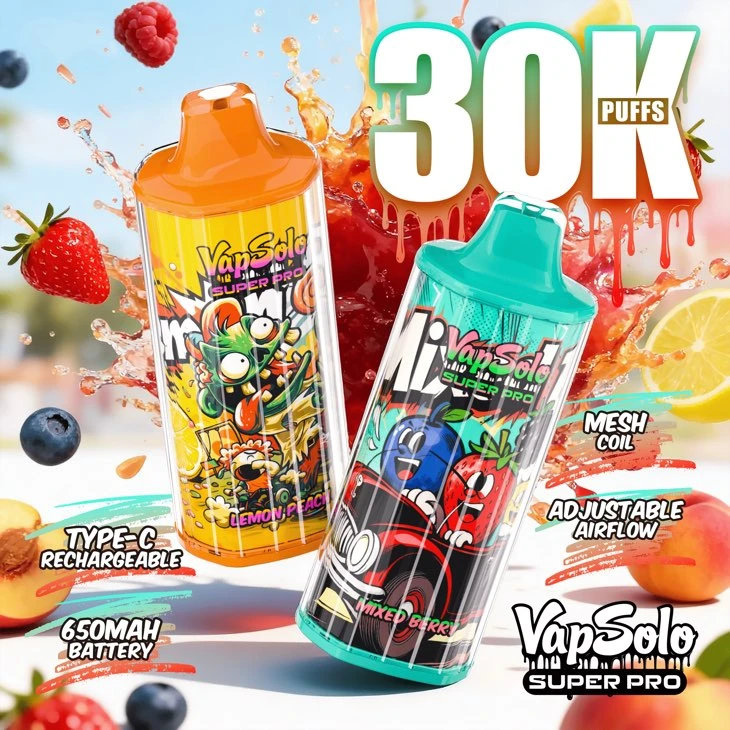 Vapsolo Super Pro 30000 flavour range